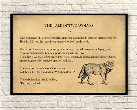 Tale Of Two Wolves Printable